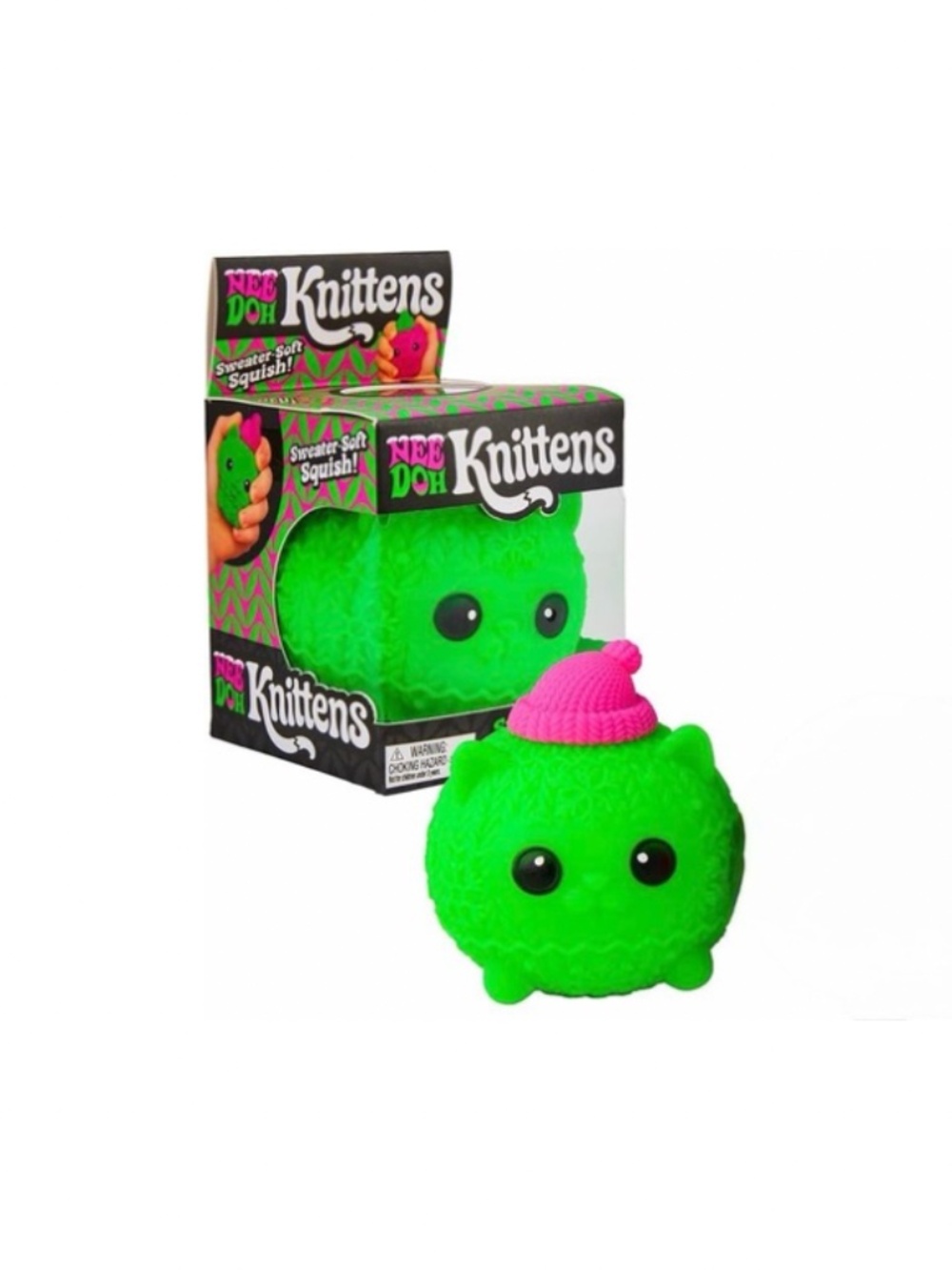 NEEDOH KNITTEN GREEN KITTEN